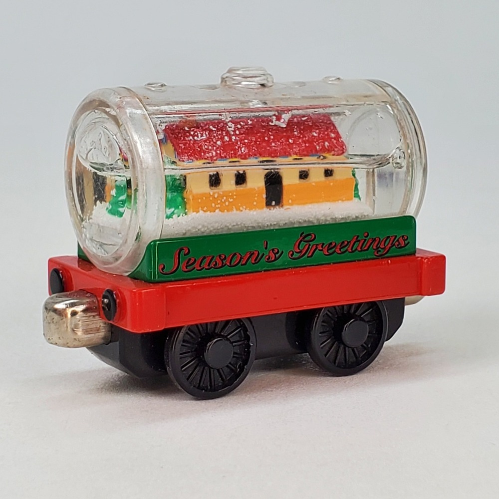 Thomas Friends Take Along Season's Greetings Snow Globe Train Car 2003 Tidmouth